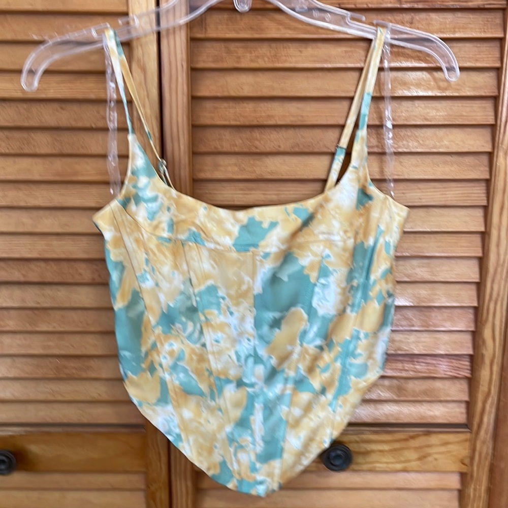 Floral corset top